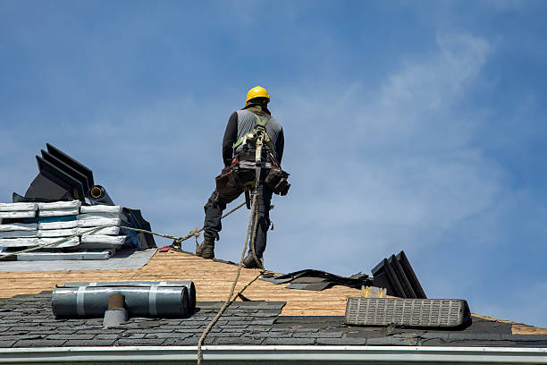 Professional Roofing technician working in Gouldsboro, PA